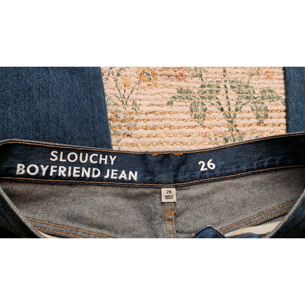 J.Crew High Rise Slouchy Boyfriend Jeans Womens 26 Medium Wash Straight NWOT - Picture 6 of 13